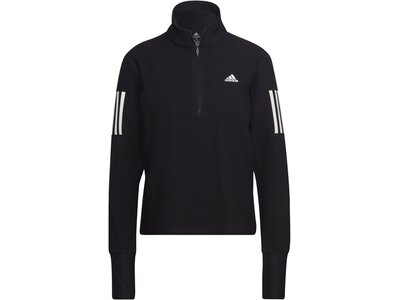 ADIDAS Damen Sweatshirt Own the Run 1/2 Zip Running Schwarz
