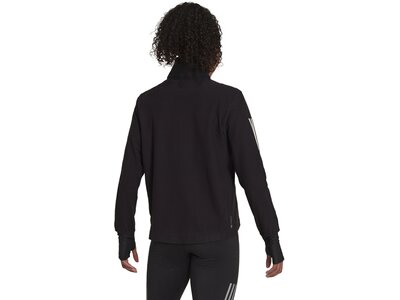 ADIDAS Damen Sweatshirt Own the Run 1/2 Zip Running Schwarz