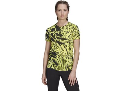 ADIDAS Damen FAST AOP TEE Braun