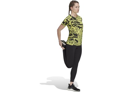 ADIDAS Damen FAST AOP TEE Braun