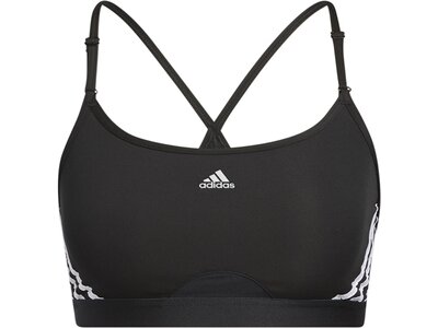 ADIDAS Damen BH adidas Aeroreact Training Light-Support 3-Streifen Cup A-C Schwarz