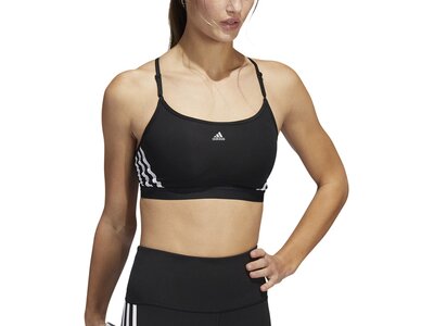 ADIDAS Damen BH adidas Aeroreact Training Light-Support 3-Streifen Cup A-C Schwarz