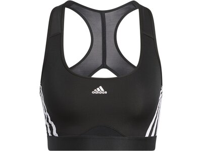 ADIDAS Damen BH adidas Powerreact Training Medium-Support 3-Streifen Cup A-C Schwarz