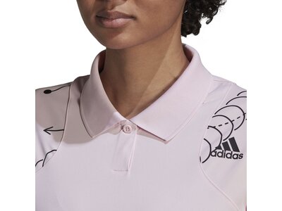 ADIDAS Damen Polo CLUB GRAPH POLO pink