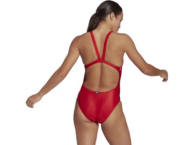 adidas Damen Logo Graphic Badeanzug Rot