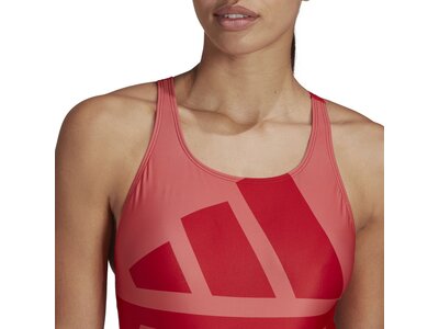 adidas Damen Logo Graphic Badeanzug Rot