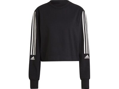 adidas Damen AEROREADY Designed to Move Cotton-Touch Sweatshirt Schwarz