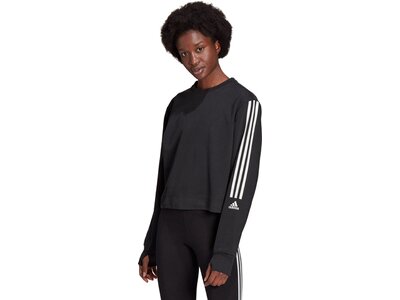 adidas Damen AEROREADY Designed to Move Cotton-Touch Sweatshirt Schwarz