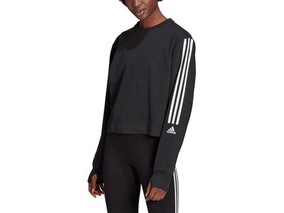 adidas Damen AEROREADY Designed to Move Cotton-Touch Sweatshirt Schwarz
