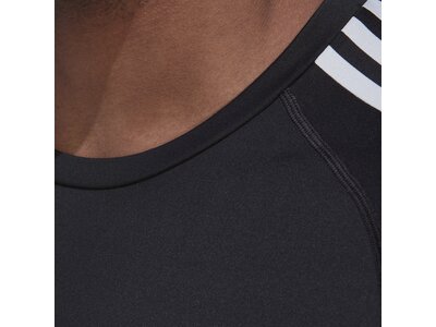 ADIDAS Herren Shirt Techfit 3-Streifen Training Schwarz