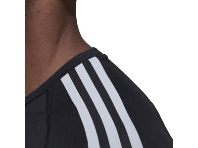 ADIDAS Herren Shirt Techfit 3-Streifen Training Schwarz