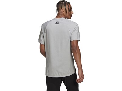 ADIDAS Herren Shirt TI 3BAR TEE Silber