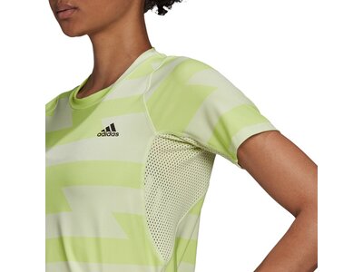 adidas Damen Fast Allover Print T-Shirt Gelb