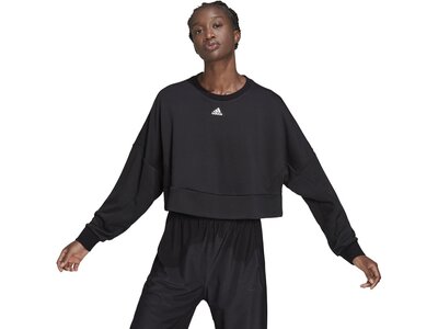 ADIDAS Damen Sweatshirt W STDIO SWT Schwarz