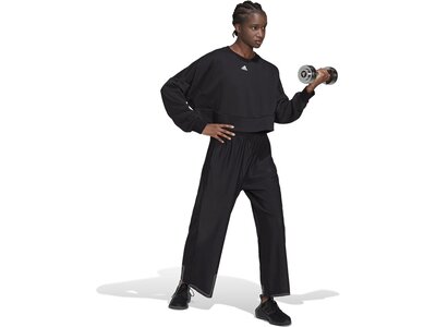 ADIDAS Damen Sweatshirt W STDIO SWT Schwarz