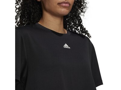 ADIDAS Damen Shirt W STDIO CROP T Schwarz