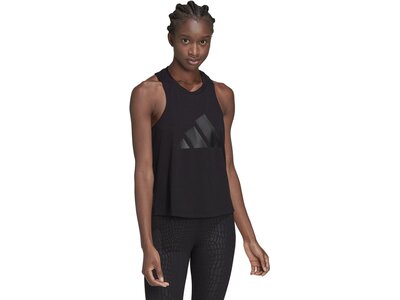 ADIDAS Damen Shirt W I 3BAR TANK 2 Schwarz