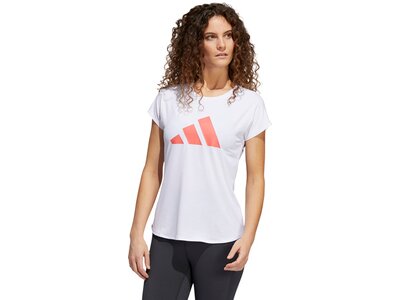 adidas Damen 3-Streifen Training T-Shirt Weiß