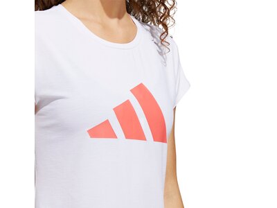 adidas Damen 3-Streifen Training T-Shirt Weiß