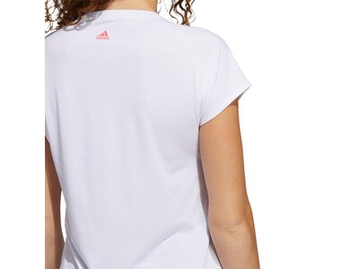 adidas Damen 3-Streifen Training T-Shirt Weiß