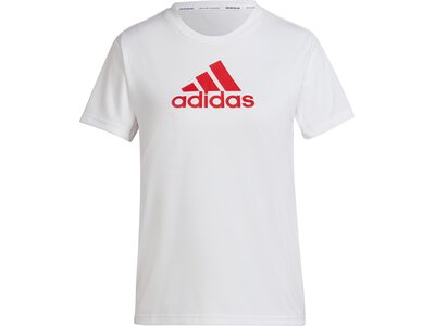 adidas Damen Primeblue Designed 2 Move Logo Sport T-Shirt Pink