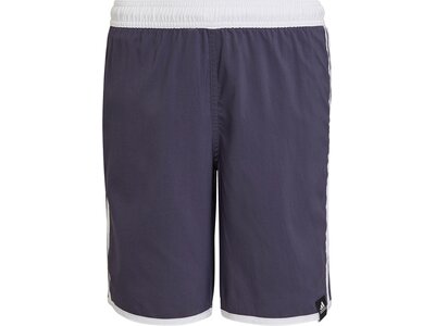 adidas Kinder 3-Streifen Badeshorts Grau