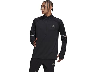 ADIDAS Herren FAST 1/2 ZIP Schwarz