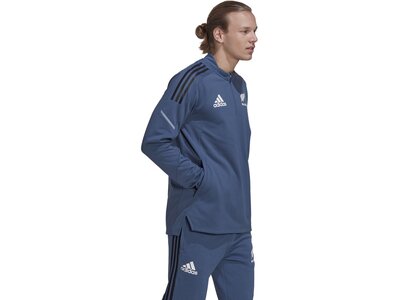 ADIDAS Herren Fanjacke AB FLEECE Blau