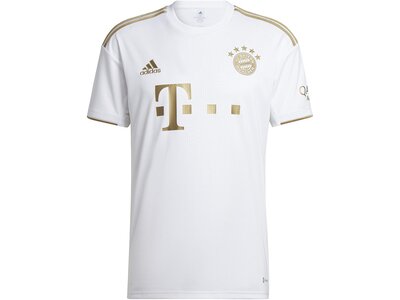 adidas Herren FC Bayern München 22/23 Auswärtstrikot Weiß