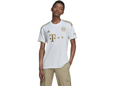 adidas Herren FC Bayern München 22/23 Auswärtstrikot Weiß