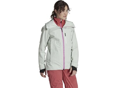 ADIDAS Damen Funktionsjacke W Rsort 3in1 J Silber
