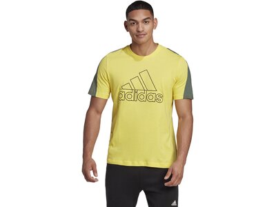 ADIDAS Herren Shirt M FI BOS Tee Gelb