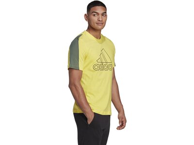 ADIDAS Herren Shirt M FI BOS Tee Gelb