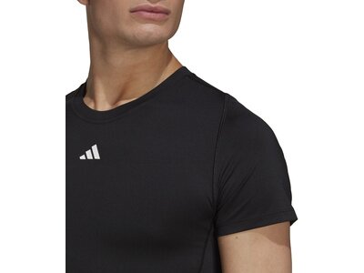 ADIDAS Herren Shirt Techfit Training Schwarz