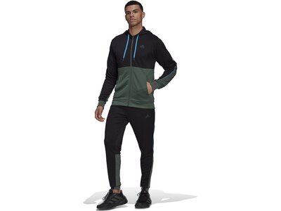 ADIDAS Herren Sportanzug MTS Rib Aerorea Schwarz