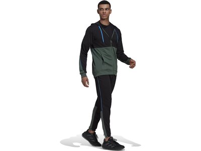 ADIDAS Herren Sportanzug MTS Rib Aerorea Schwarz