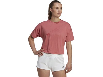 ADIDAS Damen Shirt W I 3 BAR TEE 2 Pink