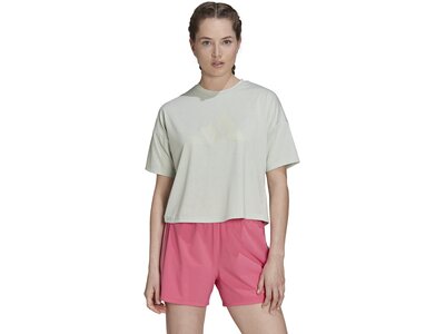 ADIDAS Damen Shirt W I 3 BAR TEE 2 Silber