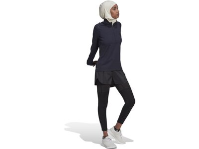 ADIDAS Damen RN FAST 1/2 ZIP Schwarz