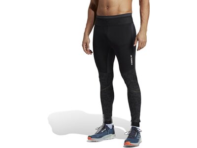 ADIDAS Herren Tights TERREX Agravic Trail Running Grau