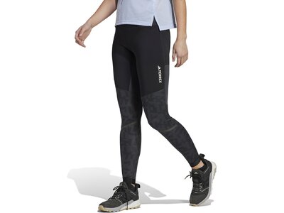 ADIDAS Damen Tights TERREX Agravic Trail Running Schwarz