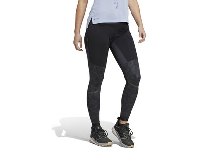 ADIDAS Damen Tights TERREX Agravic Trail Running Schwarz