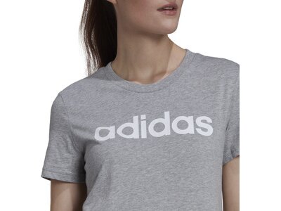 ADIDAS Damen Shirt LOUNGEWEAR Essentials Slim Logo Grau