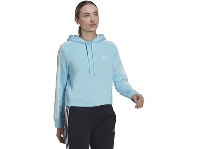 ADIDAS Damen Kapuzensweat W 3S FT CRO HD Blau