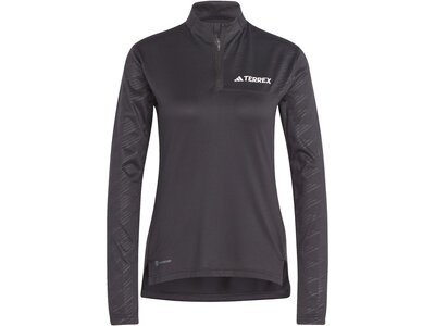 ADIDAS Damen Shirt TERREX Multi Half-Zip Schwarz