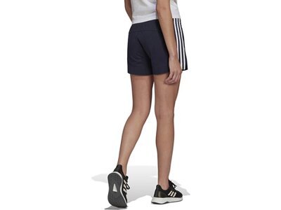 ADIDAS Damen Shorts Essentials Slim 3-Streifen Schwarz