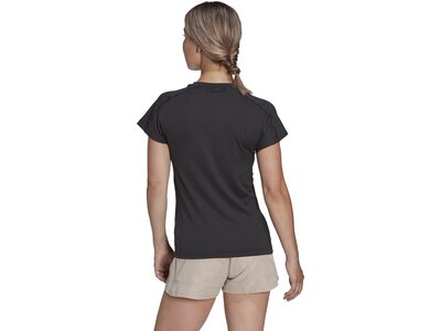 ADIDAS Damen Shirt AEROREADY Train Essentials Minimal Branding V-Neck Schwarz