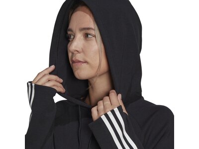 ADIDAS Damen Train 3-Streifen Hoodie Schwarz