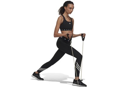 ADIDAS Damen BH Powerreact Training Medium-Support Techfit Cup A-C Schwarz