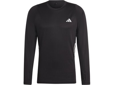 ADIDAS Herren T-Shirt Run Icons 3-Streifen Schwarz